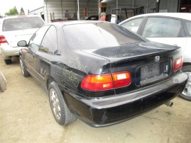 1993 HONDA CIVIC EX, CPE 1.6L 5SPEED, COLOR BLACK, STK A15215